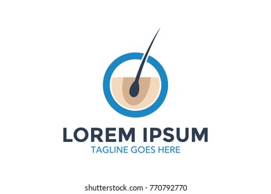 dermatology logo. vector illustration. editable