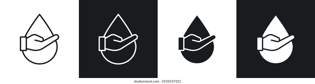 Icono de Vector probado por dermatología en blanco y negro. Ilustración EPS 10