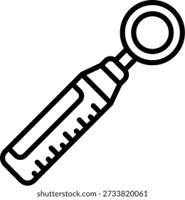 Dermatoscope Line vector Icon Design