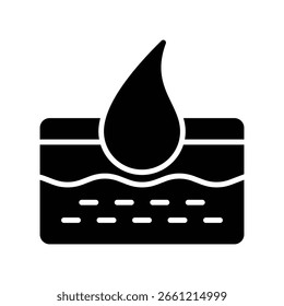 Dermis Layer Vector for Skin Anatomy Education, Medical skincare illustration, skin health and structure concept