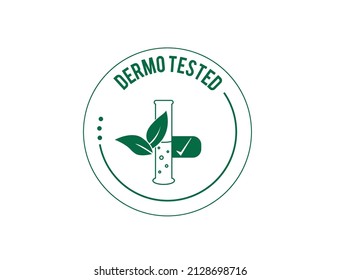 dermo tested icon vector illustration 