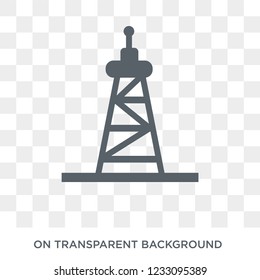 Derrick icon. Derrick design concept from Industry collection. Simple element vector illustration on transparent background.