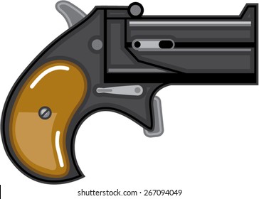 Derringer Gun Vector 