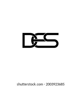 des letter original monogram logo design
