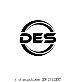 DES Logo Design, Inspiration for a Unique Identity. Modern Elegance and Creative Design. Watermark Your Success with the Striking this Logo.