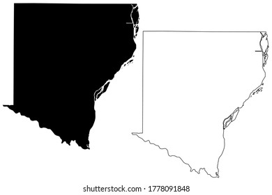 Des Moines County, Iowa (U.S. county, United States of America, USA, U.S., US) map vector illustration, scribble sketch Des Moines map