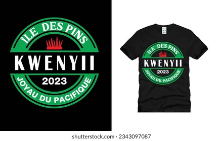 Île Des Pins Kwenyii 2023 Joyau Du Pacifique cap diseño de camisetas