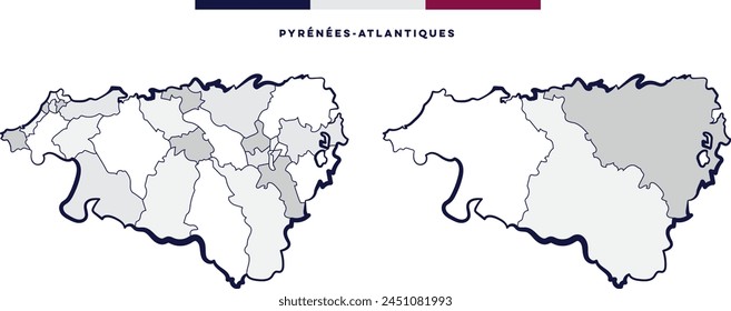 Département des Pyrenees-Atlantiques - Nouvelle-Aquitaine (Frankreich)	