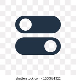 Desactivate vector icon isolated on transparent background, Desactivate transparency concept can be used web and mobile