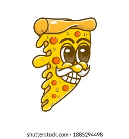desain ilustrasi karakter piza bahan karakter svg