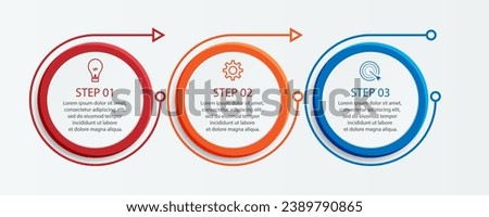 Desain Infografis Bisnis sederhana, vektor
templat dengan garis warna warni, ikon, angka dan
3 pilihan atau langkah. Dapat digunakan untuk proses diagram,
presentasi, tata letak alur kerja, spanduk, d