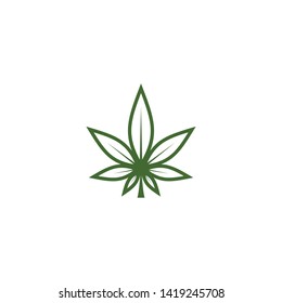 desain inspiration for cannabis leaf, - Vector