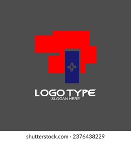 Desain logo atau simbol untuk perusahaan konsultan bisnis, atau akuntansi keuangan. Logo desain modern.