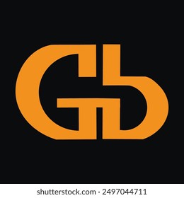 Desain Logo Huruf Awal GB. Desain Logo GB. Logo GB yang Kreatif dan Modern