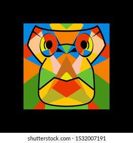 Desain Logo Monyet. Desain logo abstrak modern. Logo Hewan.