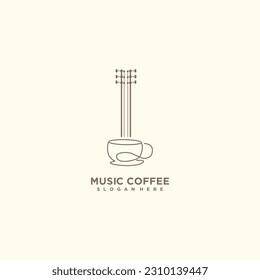 Desain logo music cofe for business pleace