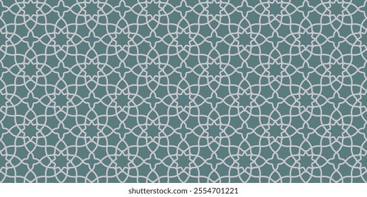 Desain pola Ramadan dengan motif geometris yang rumit, mencerminkan semangat persatuan, kedamaian, dan spiritualitas selama bulan suci.