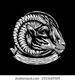 Desain Qurban gOAT Head For Panitia Qurban di Hari Raya Idul Adha