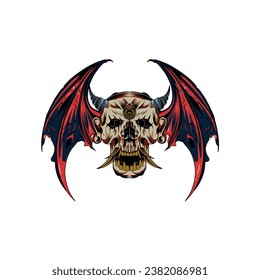 desain setan kematian kuburan hitam iblis