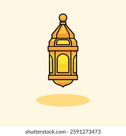 Desain Vector Icon Lantern Simple