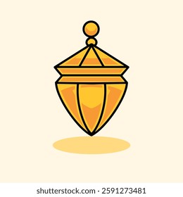Desain Vector Icon Lantern Simple