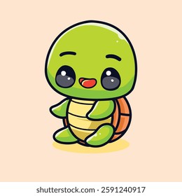 Desain Vector Icon Turtle Simple