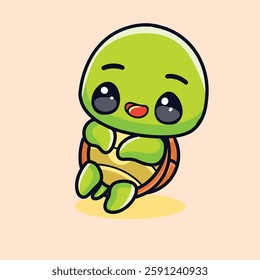 Desain Vector Icon Turtle Simple