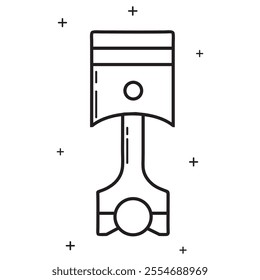 desain vektor ikon piston. piston vektor
