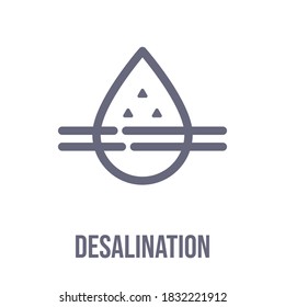 Desalination Clean Water Technology Icon