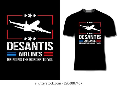 Desantis Airlines Bringing T-Shirt  Design