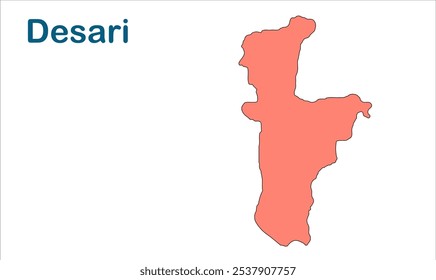 Desari subdivision map ,Vaishali District, Bihar State, Republic of India, Government of Bihar, Indian territory, Eastern India, politics, village, tourism