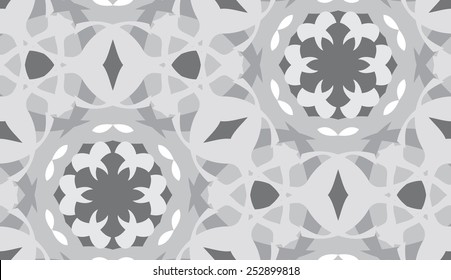 Desaturated geometric shapes as seamless background pattern