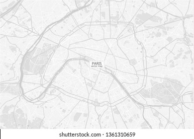 ungesättigte Stadtkarte von Paris