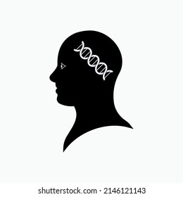 Descendants Icons. Family DNA. Family Genetic Symbol - Vector.