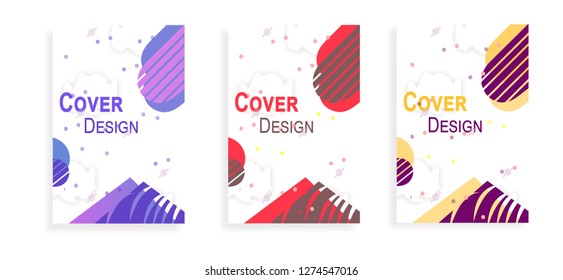 Descent and clean cover with bold text and creative look can be used in any proposal, pamphlet, business report and for greetings. Based on Bauhaus, Memphis, Abstract, Geometrical and Descent style.