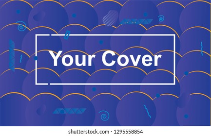 Descent and clean cover with bold text and creative look can be used in any proposal, pamphlet, business report and for greetings. Based on Bauhaus, Memphis, Abstract, Geometrical and Descent style.