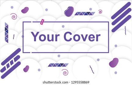 Descent and clean cover with bold text and creative look can be used in any proposal, pamphlet, business report and for greetings. Based on Bauhaus, Memphis, Abstract, Geometrical and Descent style.