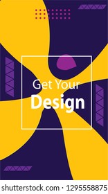 Descent and clean cover with bold text and creative look can be used in any proposal, pamphlet, business report and for greetings. Based on Bauhaus, Memphis, Abstract, Geometrical and Descent style.