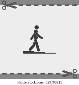 Descent down the stairs.