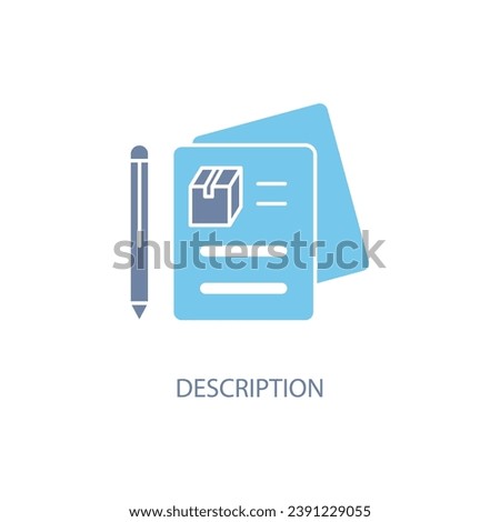 description concept line icon. Simple element illustration. descriptionn concept outline symbol design.