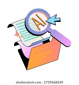 Description:
Conceptual illustration of AI-powered search and data discovery. Bright, colorful design with futuristic elements, digital patterns, and glowing effects. Represents artificial intelligence analyzing data, modern technology, and innovation. Perfect for tech articles, websites, presentations, and digital media projects.