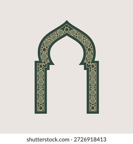 **Description:**
Elegant vector illustration of a mosque arch ornament with Islamic geometric details. Clean and minimal design, ideal for religious, cultural, Ramadan, and Islamic architecture themes.
