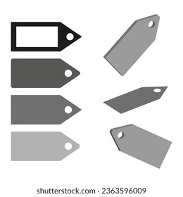 Description and label icon. Detailed description and label icon. Element of user interface icon. Vector illustration. EPS 10.