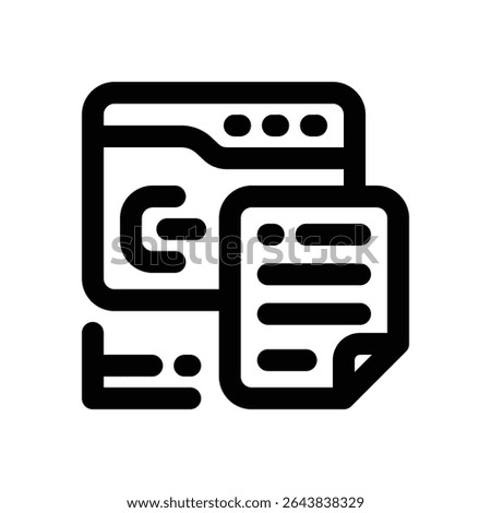 description line icon. Clean and minimalist vector icon for websites, mobile apps, presentations, and logos. Fully scalable and customizable for any project.