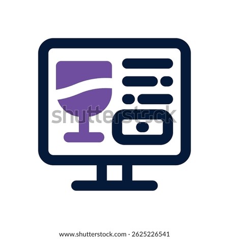 description product duotone icon. Sleek and modern vector icon for websites, mobile apps, marketing materials, and corporate design. Fully scalable and ready to use.