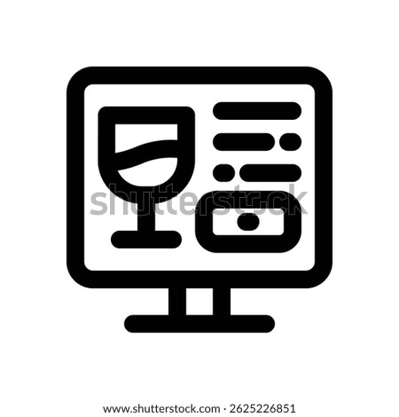 description product line icon. Clean and minimalist vector icon for websites, mobile apps, presentations, and logos. Fully scalable and customizable for any project.