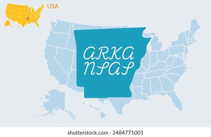 Description

A province of arkansas in the United States of America. A large map of the United States.Simple.A small USA map is also made on the top side. USA.happy 4th of july.Independence Day.Art .4