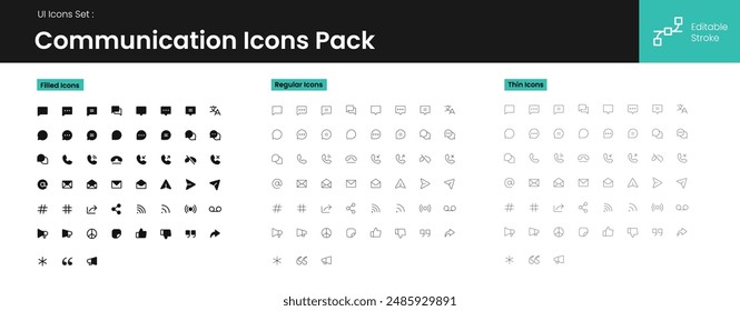 Description : UI icons kit for website, app and e-commerce project. Minimal style line icons with editable stroke