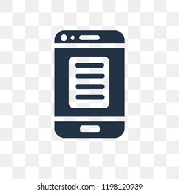 Description vector icon isolated on transparent background, Description transparency concept can be used web and mobile