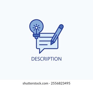 Description vector, icon or logo sign symbol illustration